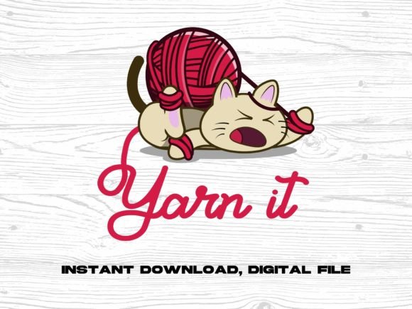 Download Yarn It! Cat Tie Up. Knitting, Crafting - Tie Collection