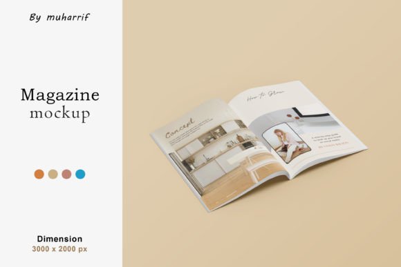 Download Open View Magazine Mockup - Magazine mockup Collection