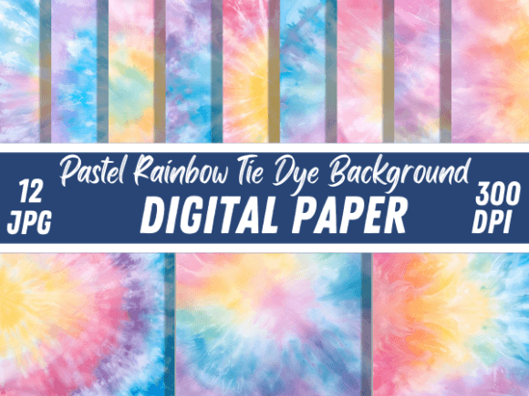 Download Pastel Rainbow Tie Dye Paper Backgrounds - Tie Collection