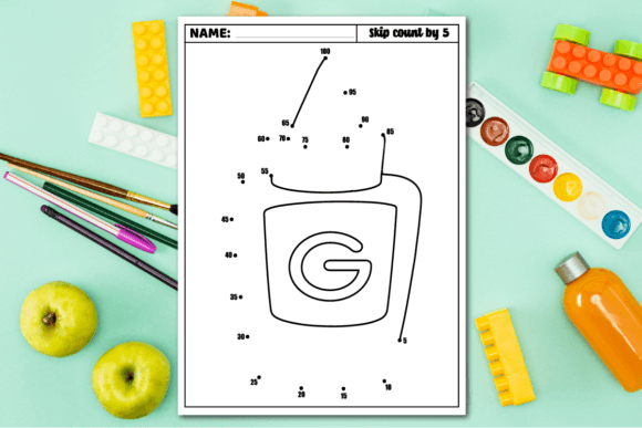 Download Glue Dot to Dot Skip Counting by 5 - Premium Resources