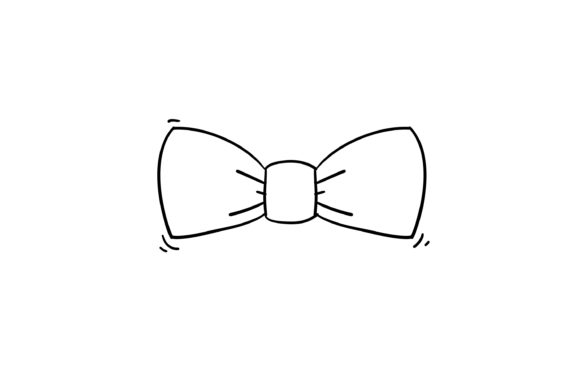 Download Doodle Bow Tie Icon Vector Illustration - Premium Resources